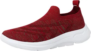 SBGMoSJ Womens Walking Shoes Slip On Comfy Shoes for Women Walking Black Gym Shoes Women Slip Ons Glitter Wedge Sneakers for Women Dressy Women Slip On Tennis Shoes Size 10