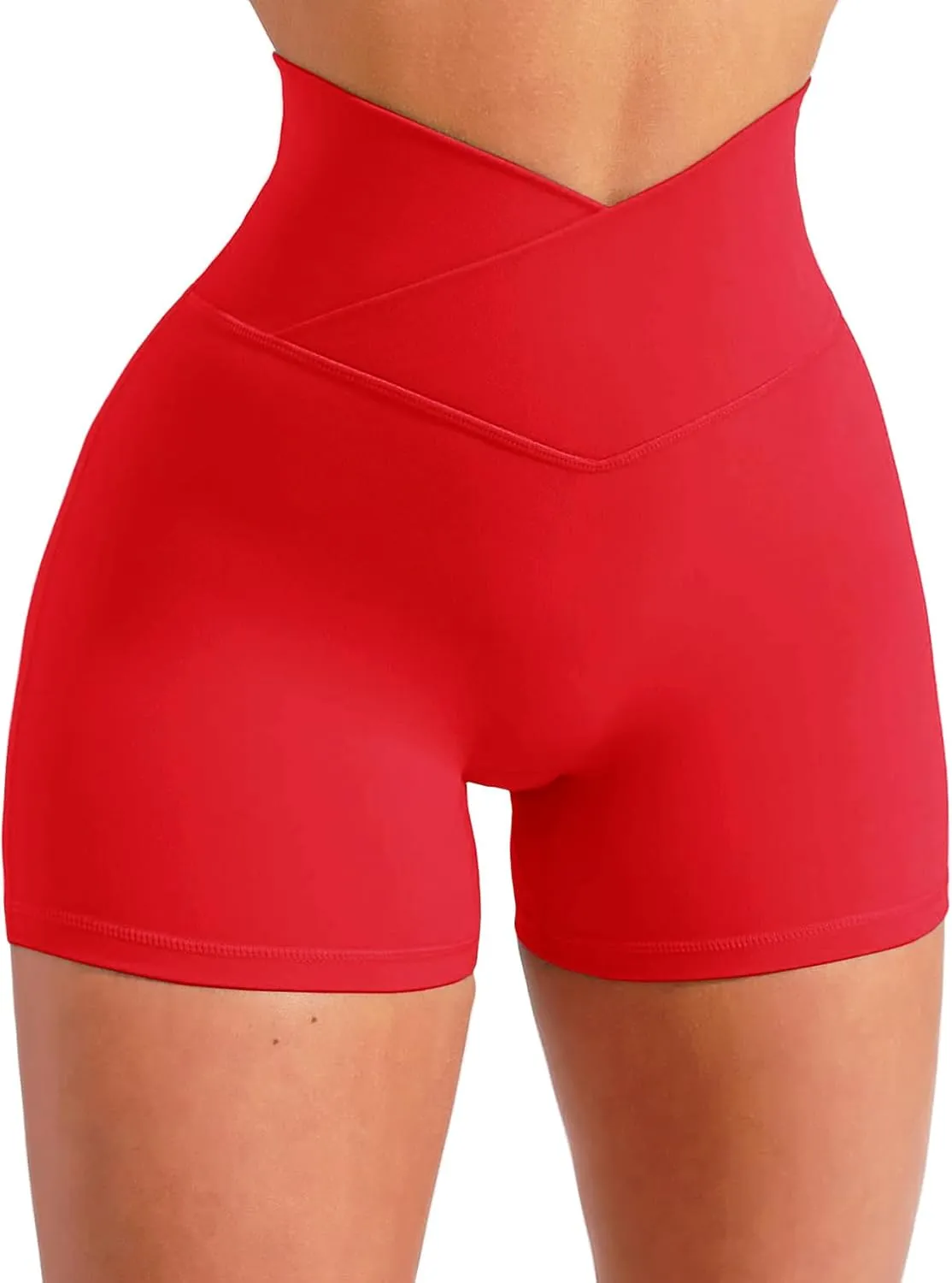 Scrunch Butt Gym Shorts High Waisted Workout Biker Shorts Running Athletic Booty Shorts for Women Black