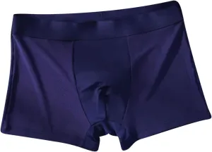Seamless Ice Silk Boxer Briefs Mens Summer Breathable Comfort Panties Underwear Boyshorts Trunks Underpant Boyshorts