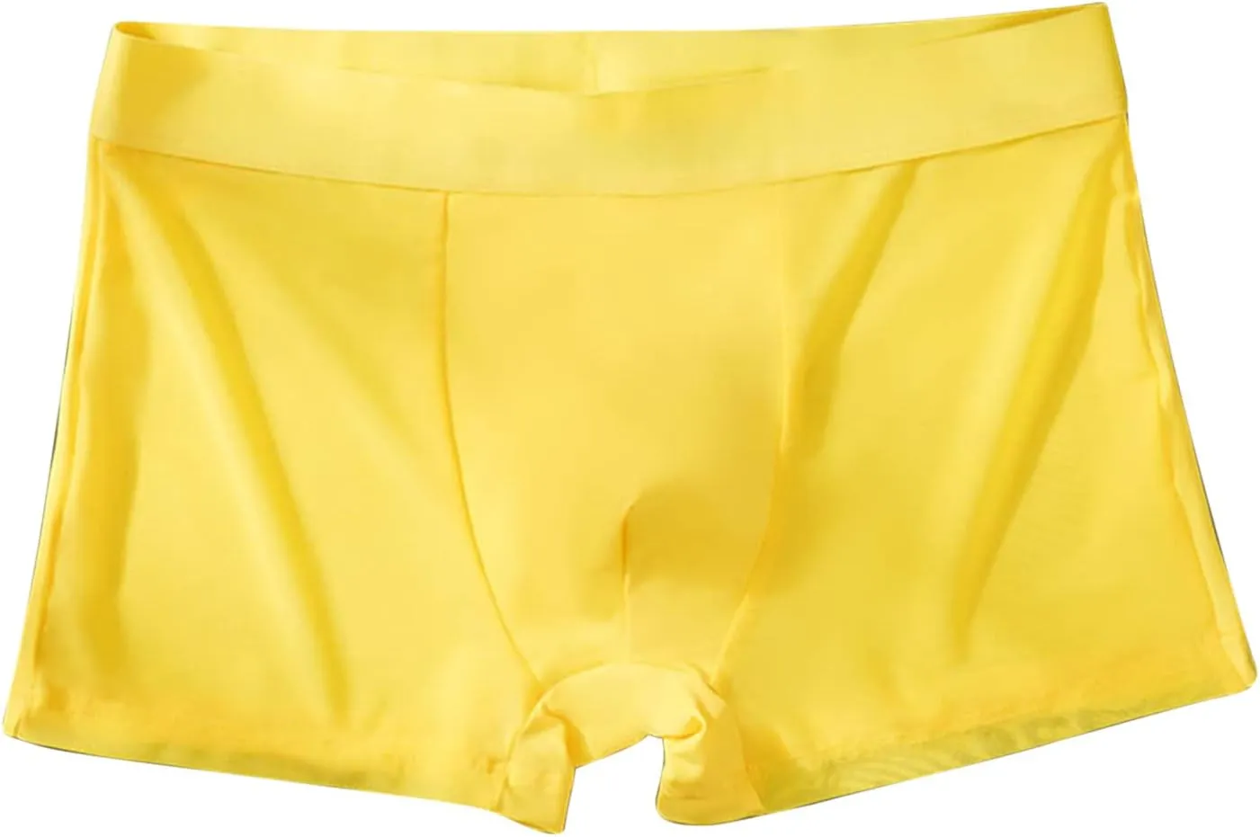 Seamless Ice Silk Boxer Briefs Mens Summer Breathable Comfort Panties Underwear Boyshorts Trunks Underpant Boyshorts