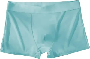 Seamless Ice Silk Boxer Briefs Mens Summer Breathable Comfort Panties Underwear Boyshorts Trunks Underpant Boyshorts