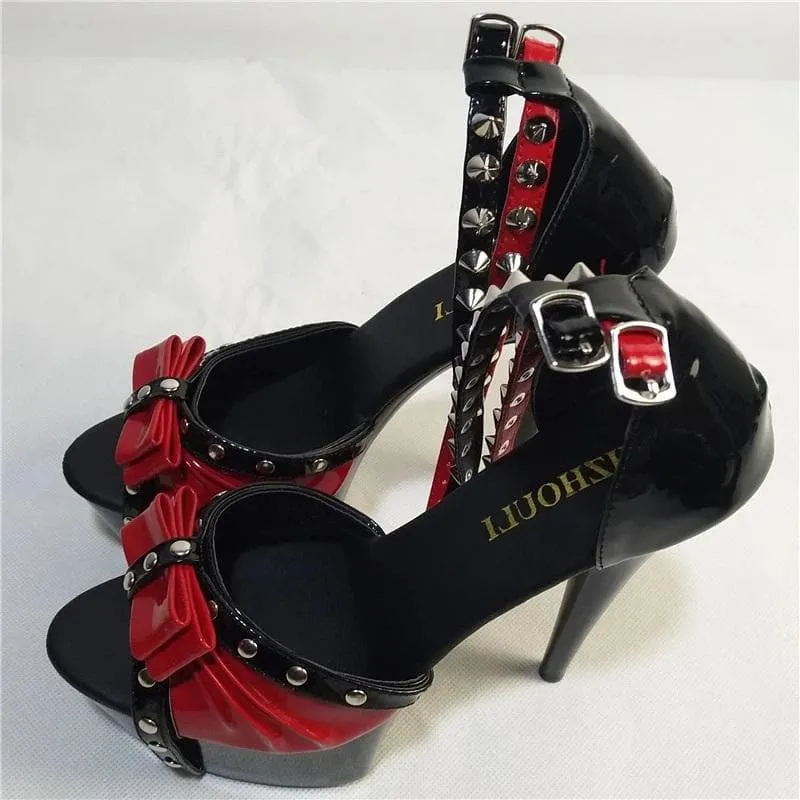 Sexy High Heels Ribbon Sandal