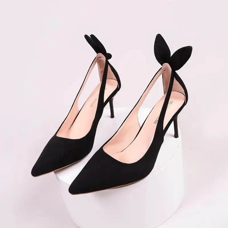 Sexy Slim High Heels Butterfly-knot