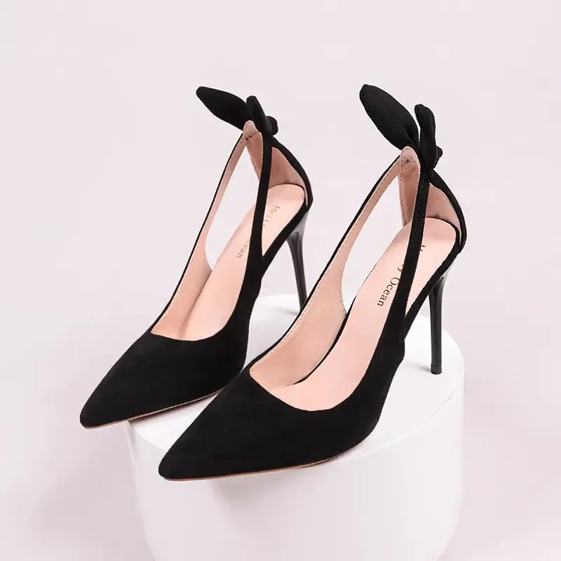 Sexy Slim High Heels Butterfly-knot