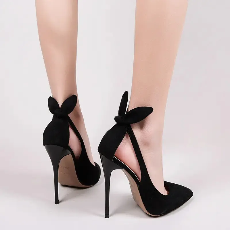 Sexy Slim High Heels Butterfly-knot