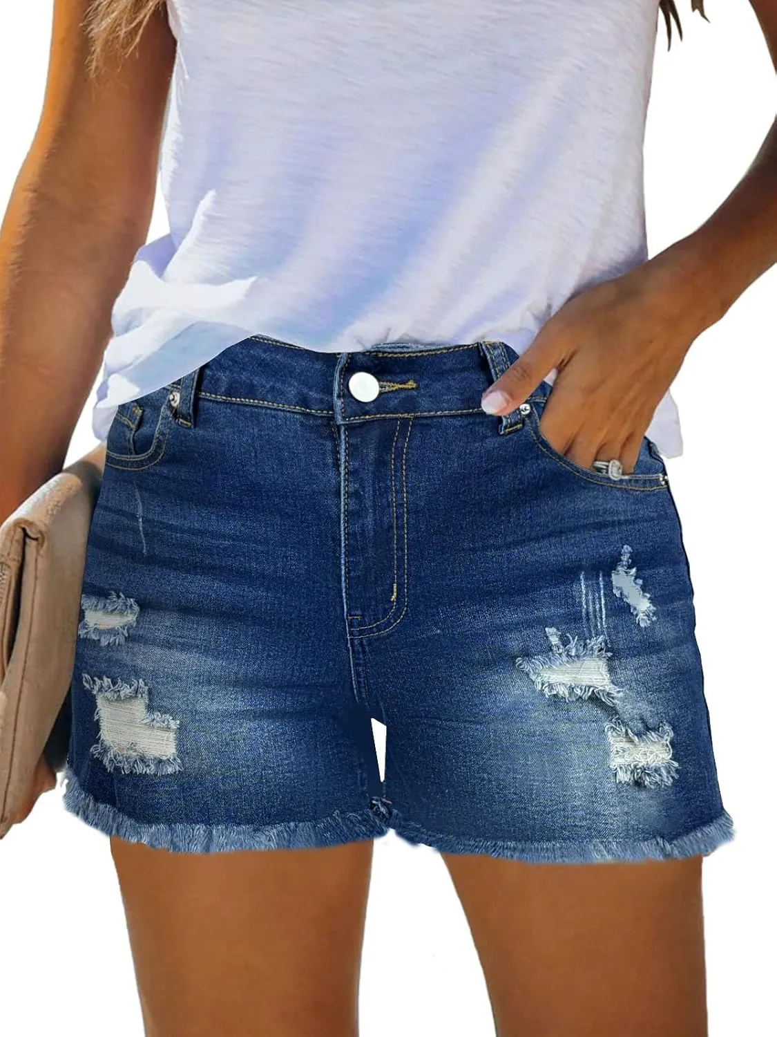 Shorts for Women Denim Pants Womens Jeans Spring Break Essentials Fashion Beach Vacation Clothes Summer Outfits