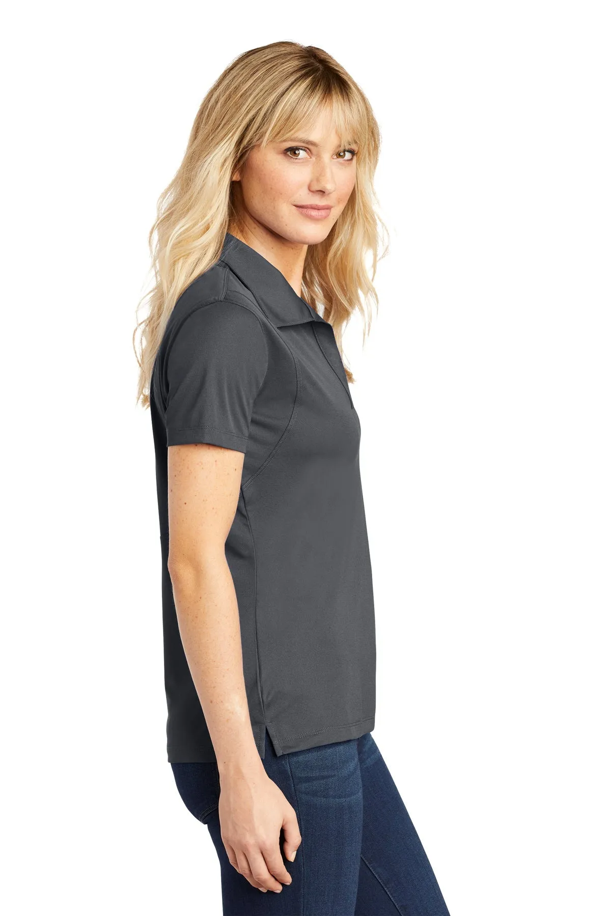 Sport-Tek Ladies Micropique Customized Sport-Wick Polos, Iron Grey