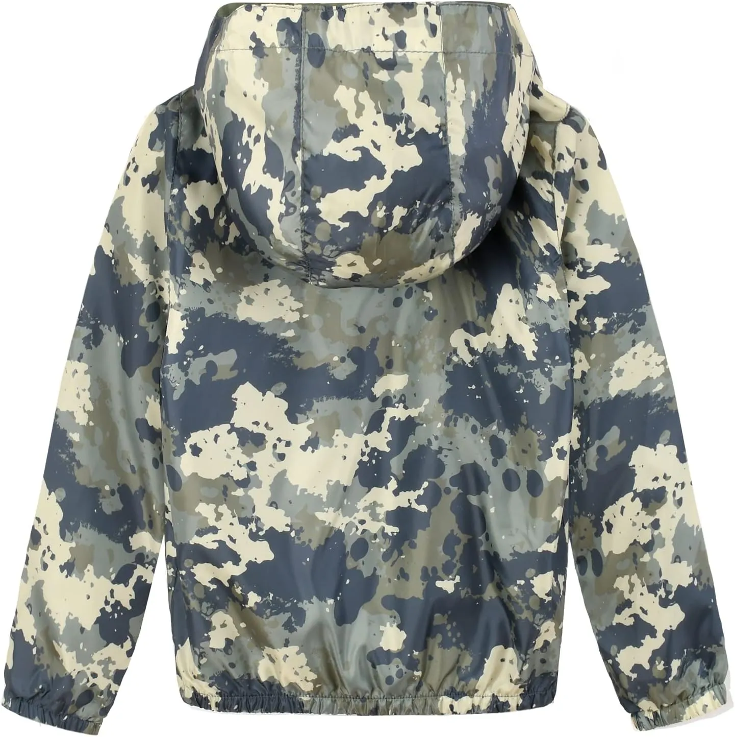 SUNDAY ROSE Boys Rain Jacket Lightweight Breathable Raincoat Waterproof Hooded Windbreaker For Kids