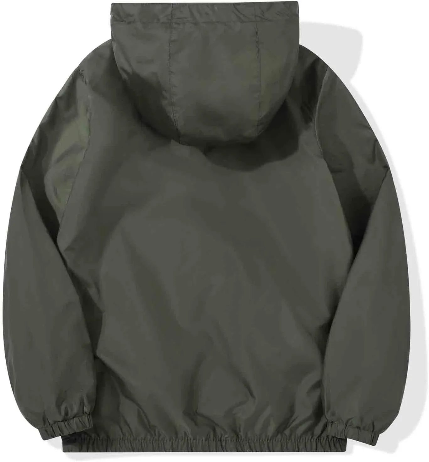 SUNDAY ROSE Boys Rain Jacket Lightweight Breathable Raincoat Waterproof Hooded Windbreaker For Kids