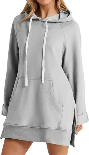 The Warmy Oversized Hoodie Dress for Womens Hoodies Pullover Long Sleeve Hoodies with Pocket