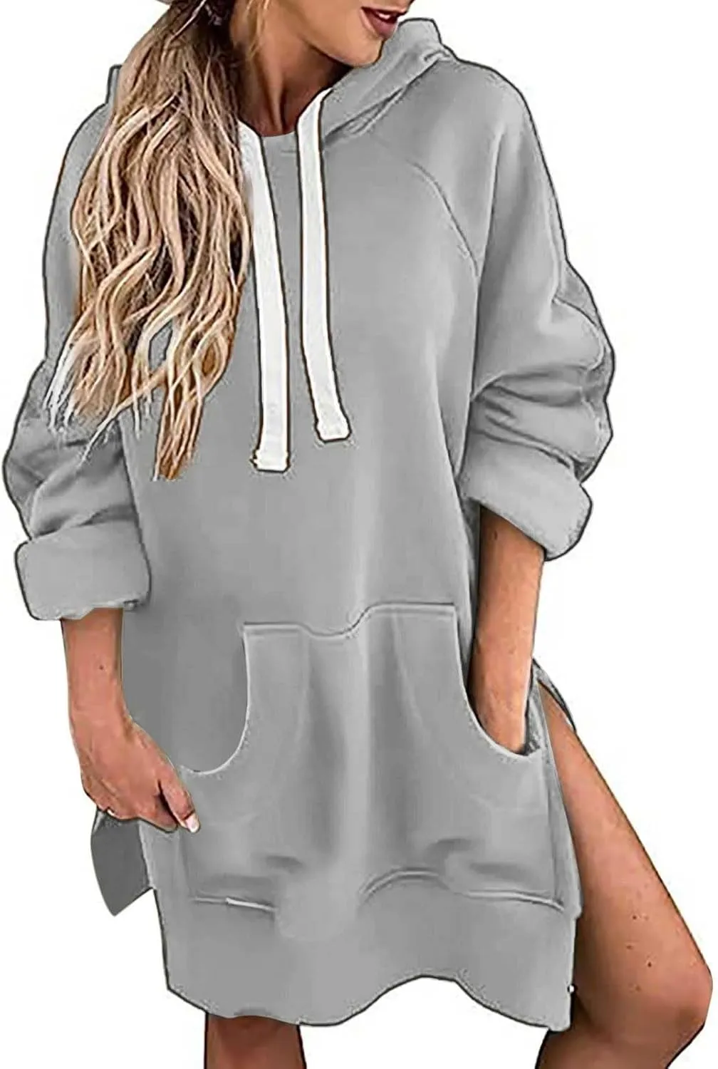 The Warmy Oversized Hoodie Dress for Womens Hoodies Pullover Long Sleeve Hoodies with Pocket