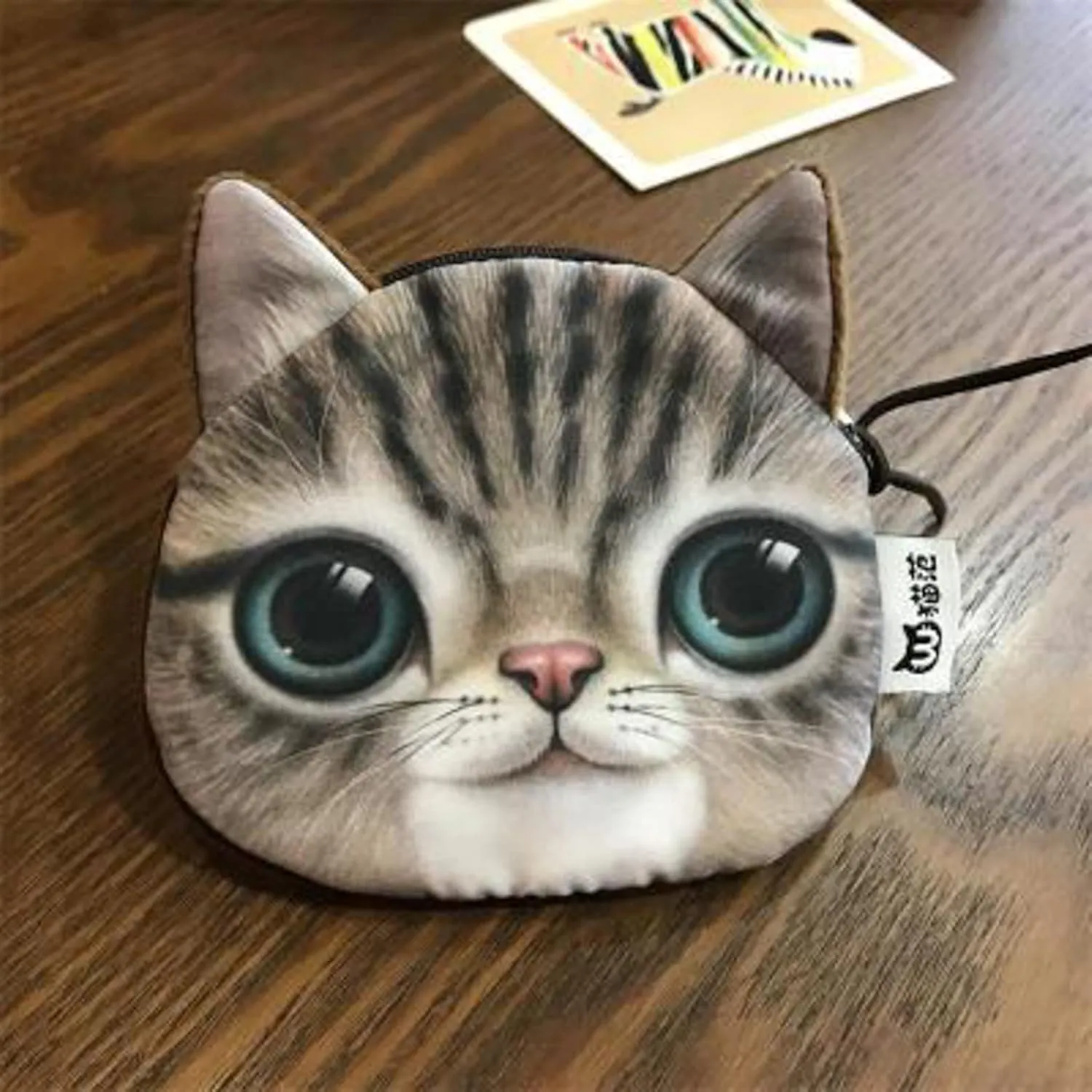 Tote Bag For Women Cat Animal Pattern Purse Mini Small Purse Fashion Wallet Card Holder Purse For Daughter Birthday G
