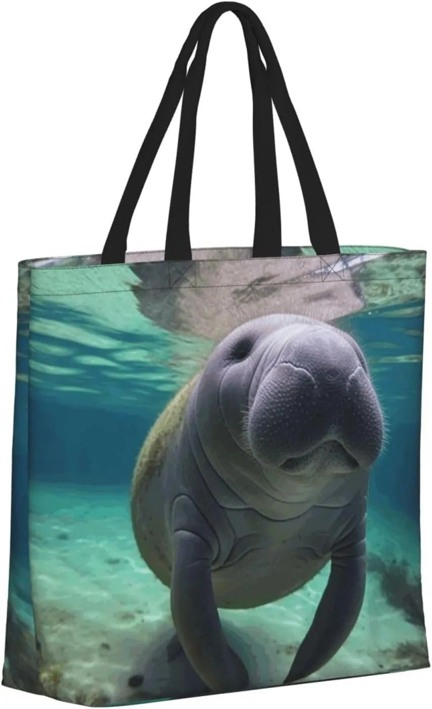 Tote Bag for Women Reusable Grocery Bags Dragonflies Grey Tote Bag with Inner Pocket Travel Tote for Shopping