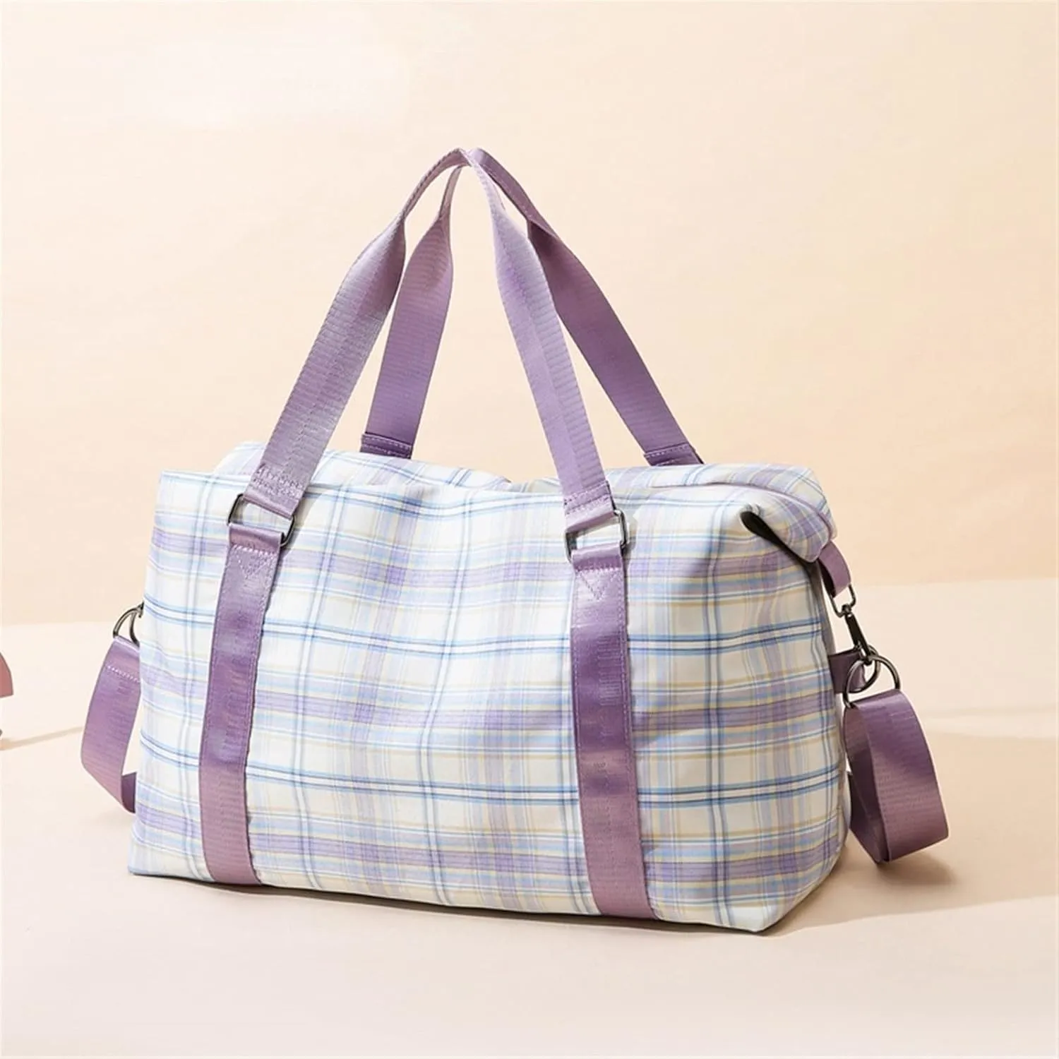 Travel Women Fitness Training for Sports Gym Female Yoga Dry Wet Separation Shoes Bags Duffle Weekend (Gray)