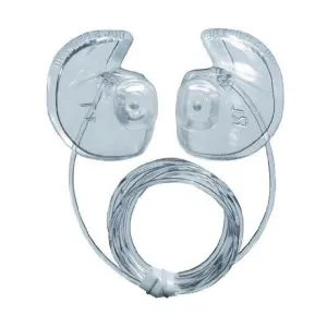 Trident Vented Earplugs (pair) Clear With Leash
