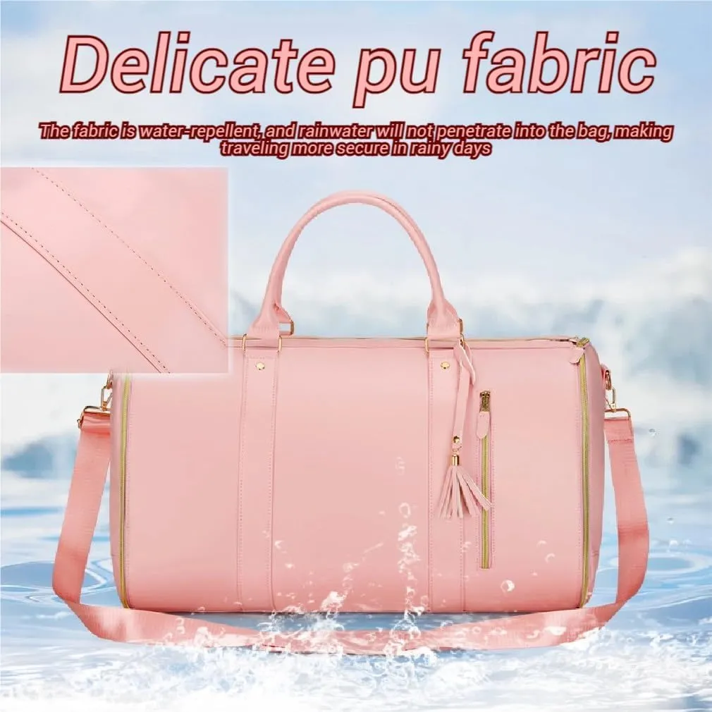 Viralhuntz Travel Bag, Carry-On Approved, Foldie Travel Bag Expandable, Jennibag With Toiletry Pocket and Shoes Compartment