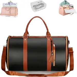 Viralhuntz Travel Bag, Carry-On Approved, Foldie Travel Bag Expandable, Jennibag With Toiletry Pocket and Shoes Compartment