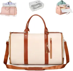 Viralhuntz Travel Bag, Carry-On Approved, Foldie Travel Bag Expandable, Jennibag With Toiletry Pocket and Shoes Compartment