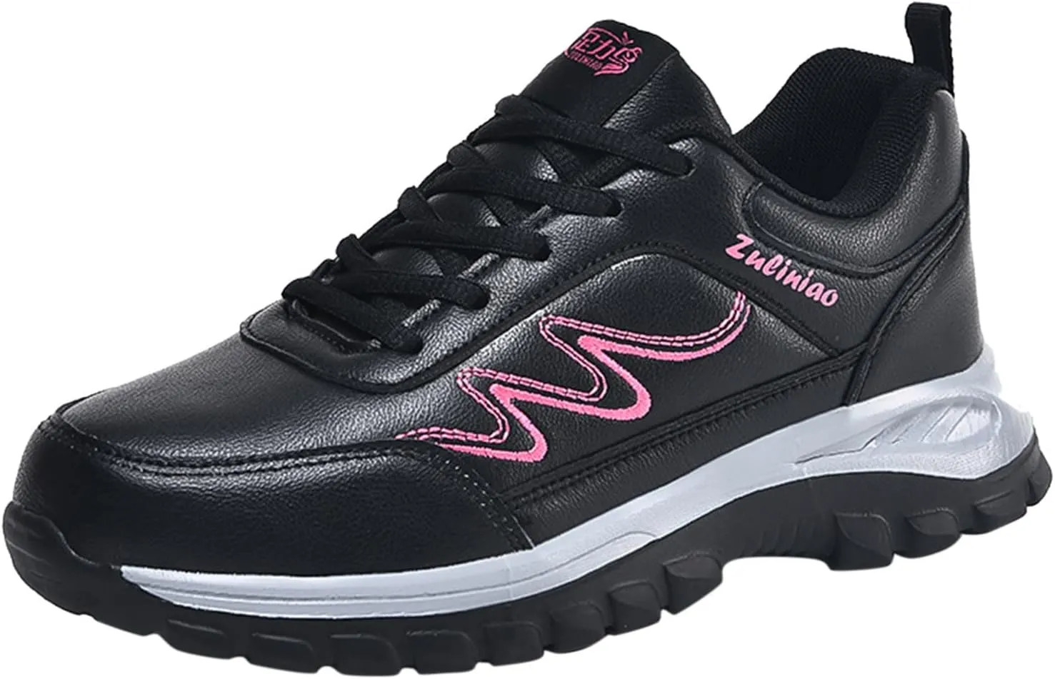 Walking Shoes for Women Casual Slip On Sneakers Women Comfortable Lightweight Flat Non Slip Lace Up Sports Shoes