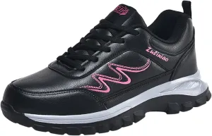 Walking Shoes for Women Casual Slip On Sneakers Women Comfortable Lightweight Flat Non Slip Lace Up Sports Shoes