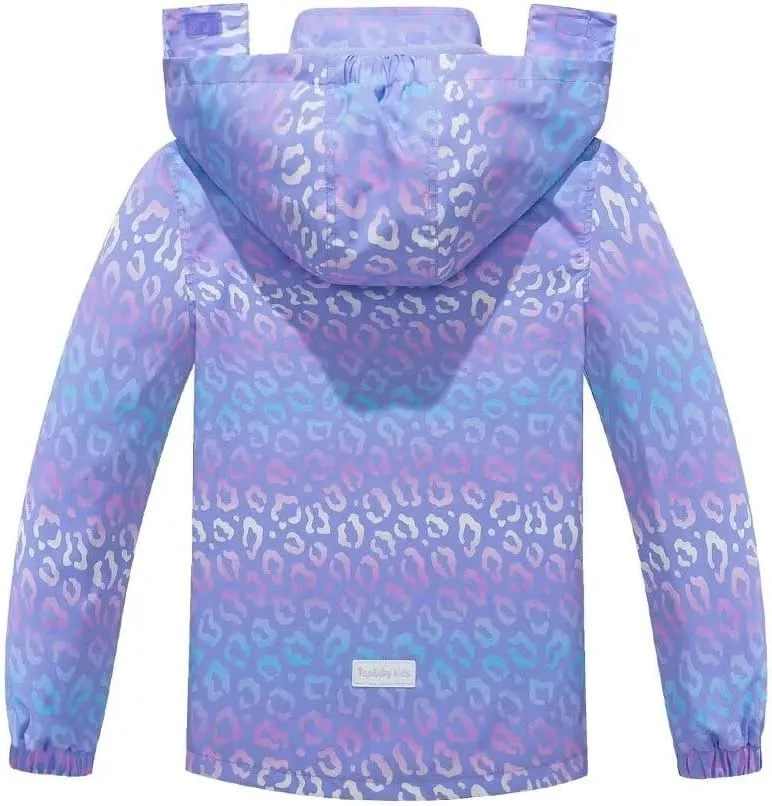 Welity Boys & Girls Rain Jackets Lightweight Waterproof Hooded Raincoats Windbreaker Coats