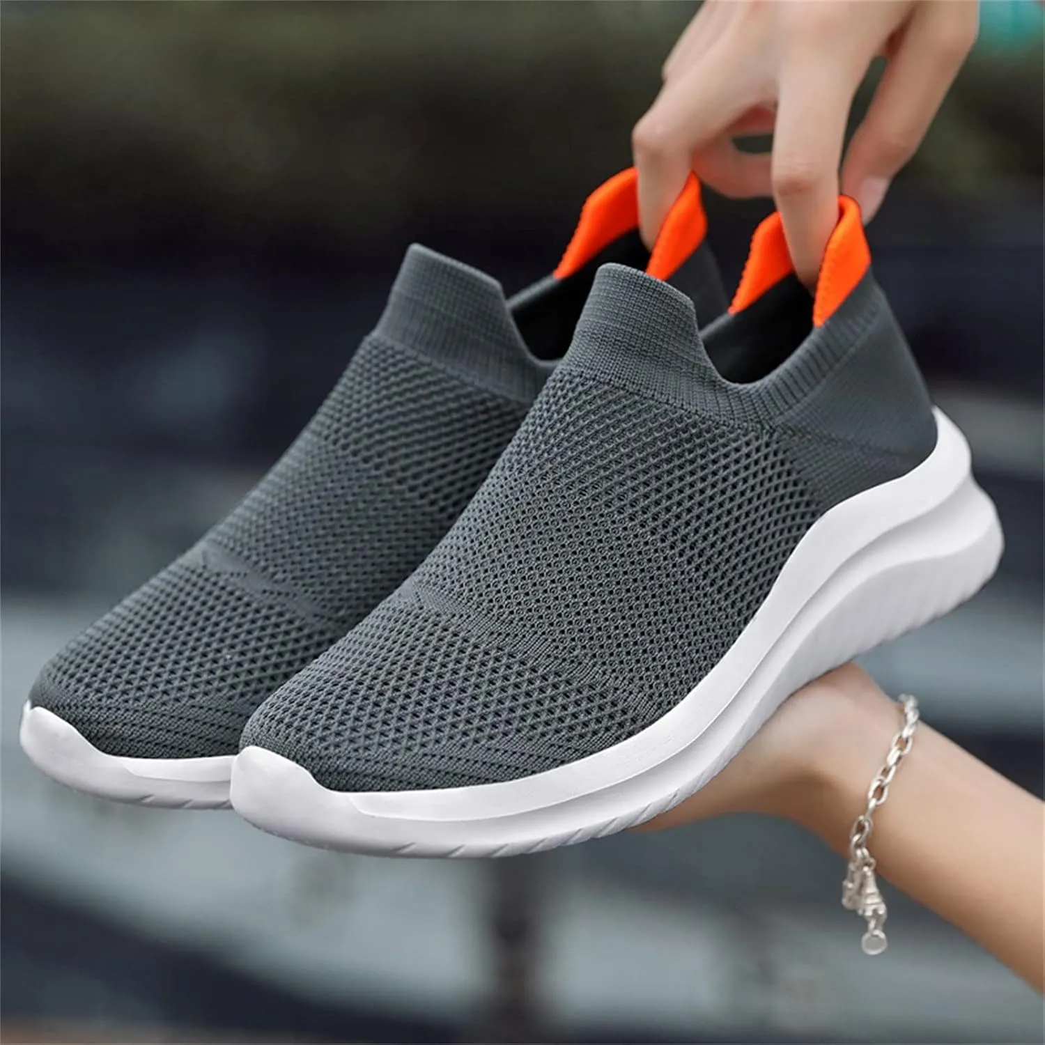 White Sneakers for Women Wide Toe Box Slip Resistant Nurse Shoes for Women White Womens Casual Shoes Size 11 Wide Walking Sneakers for Women Wide Width Slip On Sneakers Womens Shoes