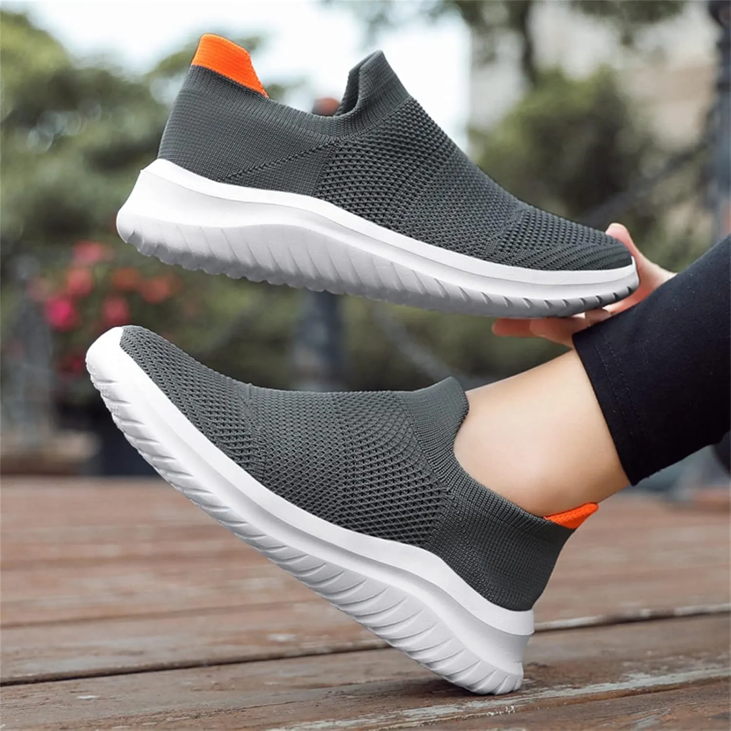 White Sneakers for Women Wide Toe Box Slip Resistant Nurse Shoes for Women White Womens Casual Shoes Size 11 Wide Walking Sneakers for Women Wide Width Slip On Sneakers Womens Shoes