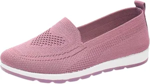 Women Breathable Mesh Slip On Shoes Casual Comfortable Walking Sneakers Lightweight Flats Non Slip Loafers