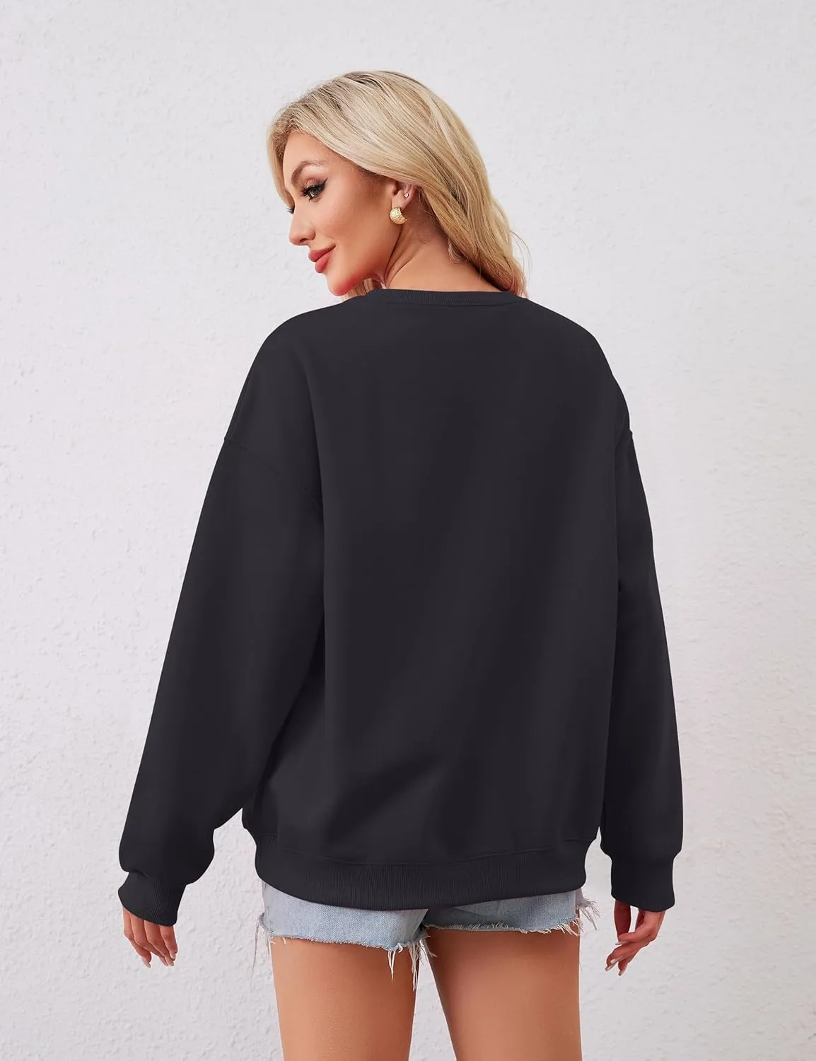 Women Fall Crewneck Sweatshirts Oversized Graphic Sweatshirts Y2K Pullover Aesthetic Cute Sweatshirts for Teen Girls