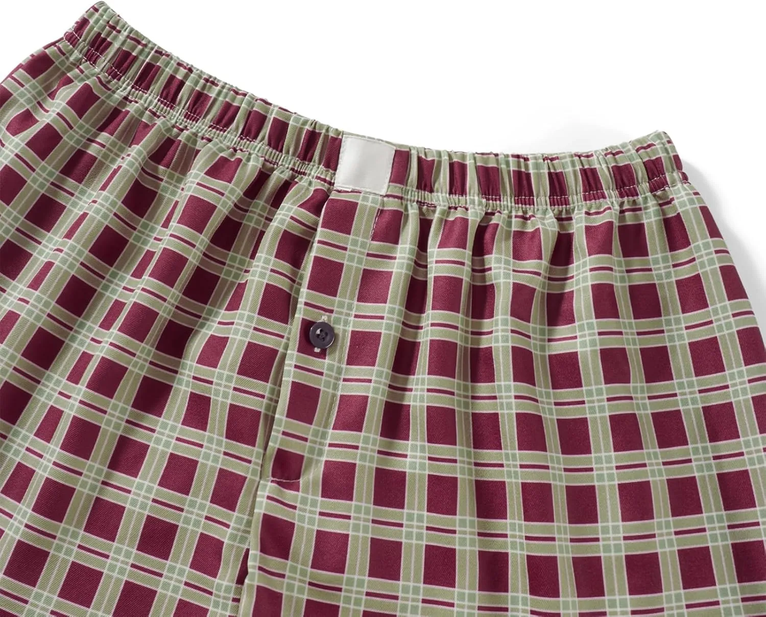 Women Gingham Boxer Shorts Y2k Cute Stripes Plaid Button Elastic Waist Lounge Boxers