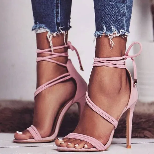 Women High Heels Bandage Sandals