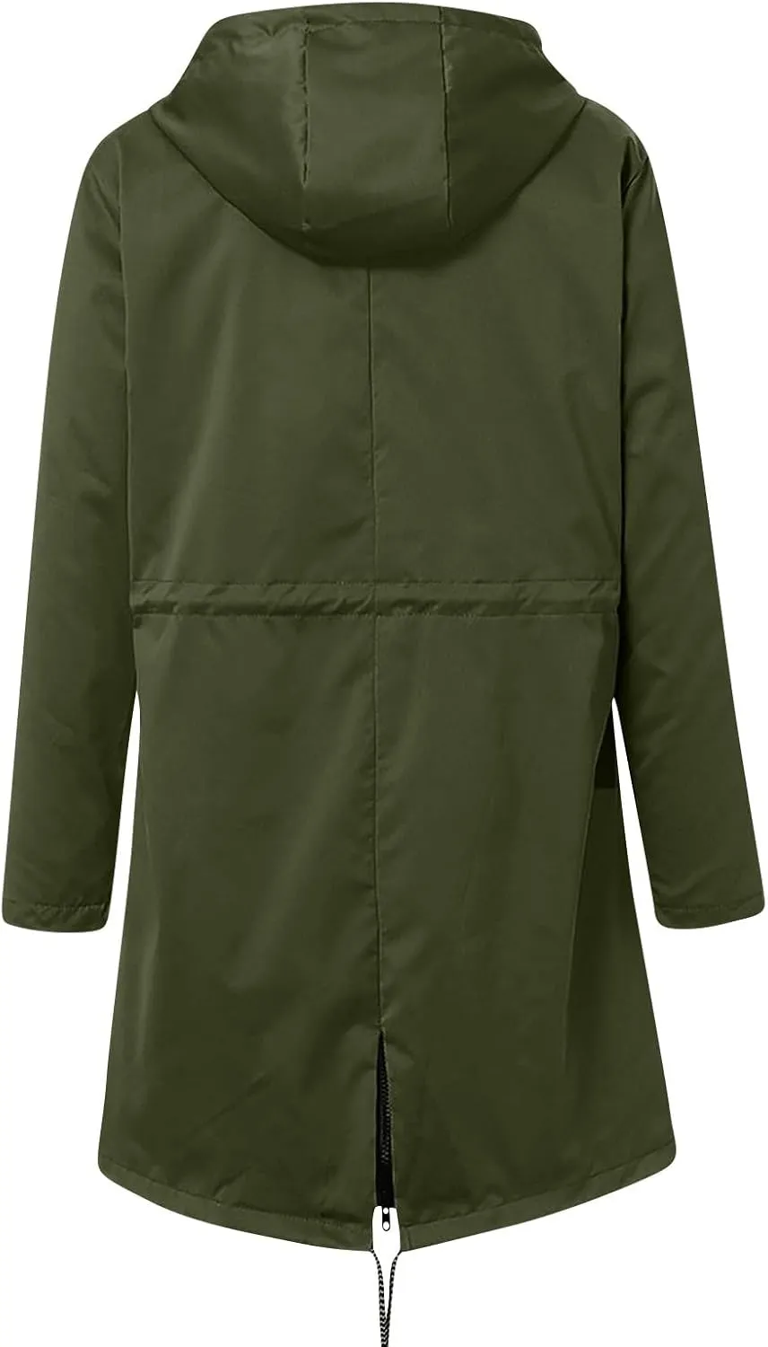 Women Raincoats Waterproof Long Hooded Trench Coats Fashion Casual Windbreaker Travel Jacket With Pockets