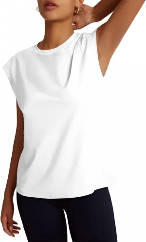 Women's Athletic Shirts Moisture Wicking Tennis Tops Exercise Gym Workout Tee Cap Sleeve
