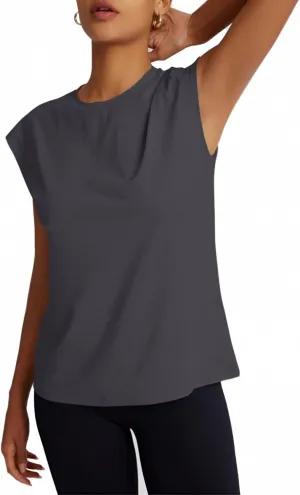 Women's Athletic Shirts Moisture Wicking Tennis Tops Exercise Gym Workout Tee Cap Sleeve