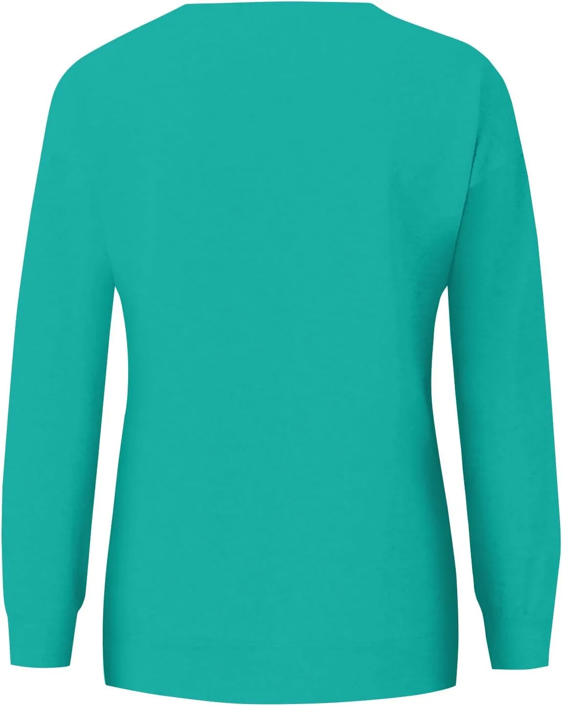 Womens Crewneck Sweatshirt with Pockets Long Sleeve Tunic Tops Oversized Pullover Sweater Cute Hoodies for Teen Girls