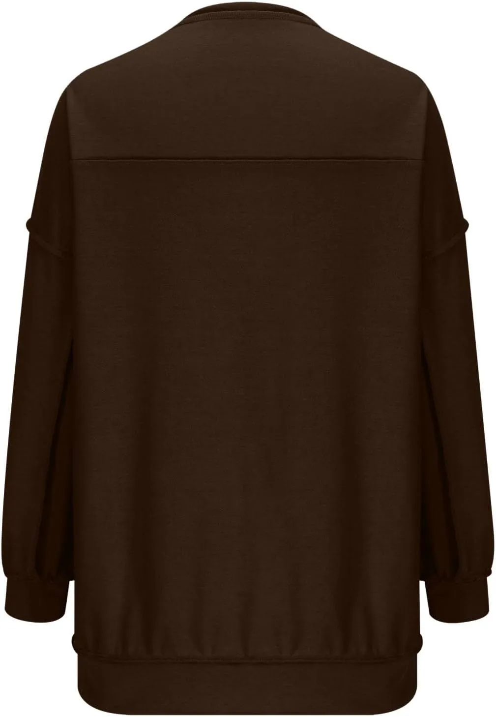 Womens Cute Oversized Sweatshirts Trendy 2024 Fall Sweatshirt Button Henley Neck Pullover Tops Casual Clothing