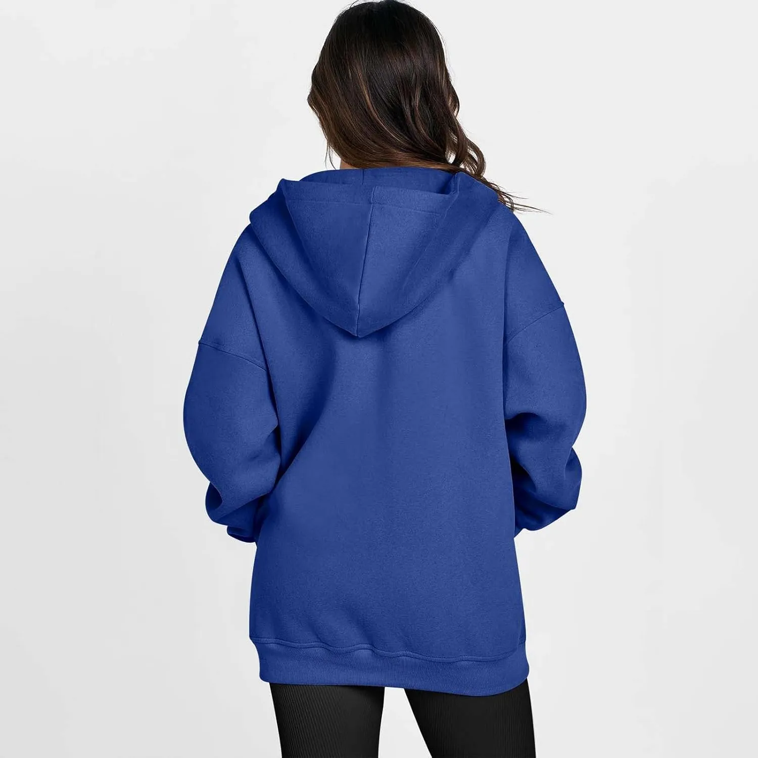 Women's Full Zip Up Hoodie Long Sleeve Hooded Sweatshirts Hoodies Fall Jacket Oversized Sweatshirts with Pockets