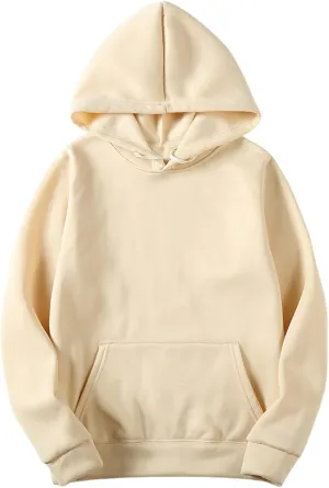 Womens Solid Color Oversized Hoodies Trendy Hooded Sweatshirts Pullover Cute Sweater Tops Teen Girls Clothes 2024