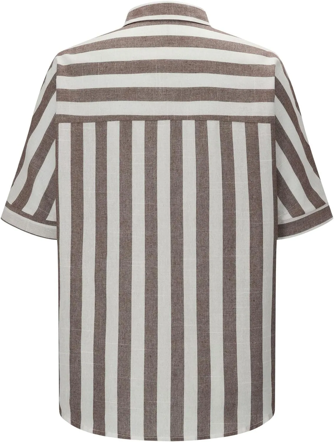 Womens Striped Button Down Shirts Cotton Linen Tunic Tops Short Sleeve Summer Blouses Beach Fashion Clothing 2025