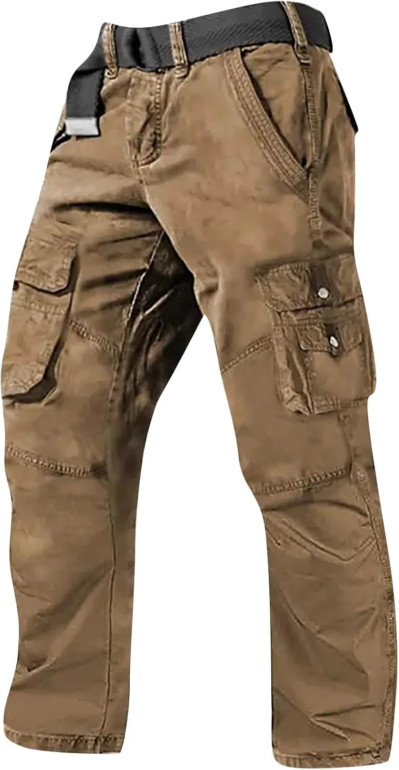 Work Cargo Pants for Men, Trendy Outdoor Summer Lightweight Fit Hiking Pants Men