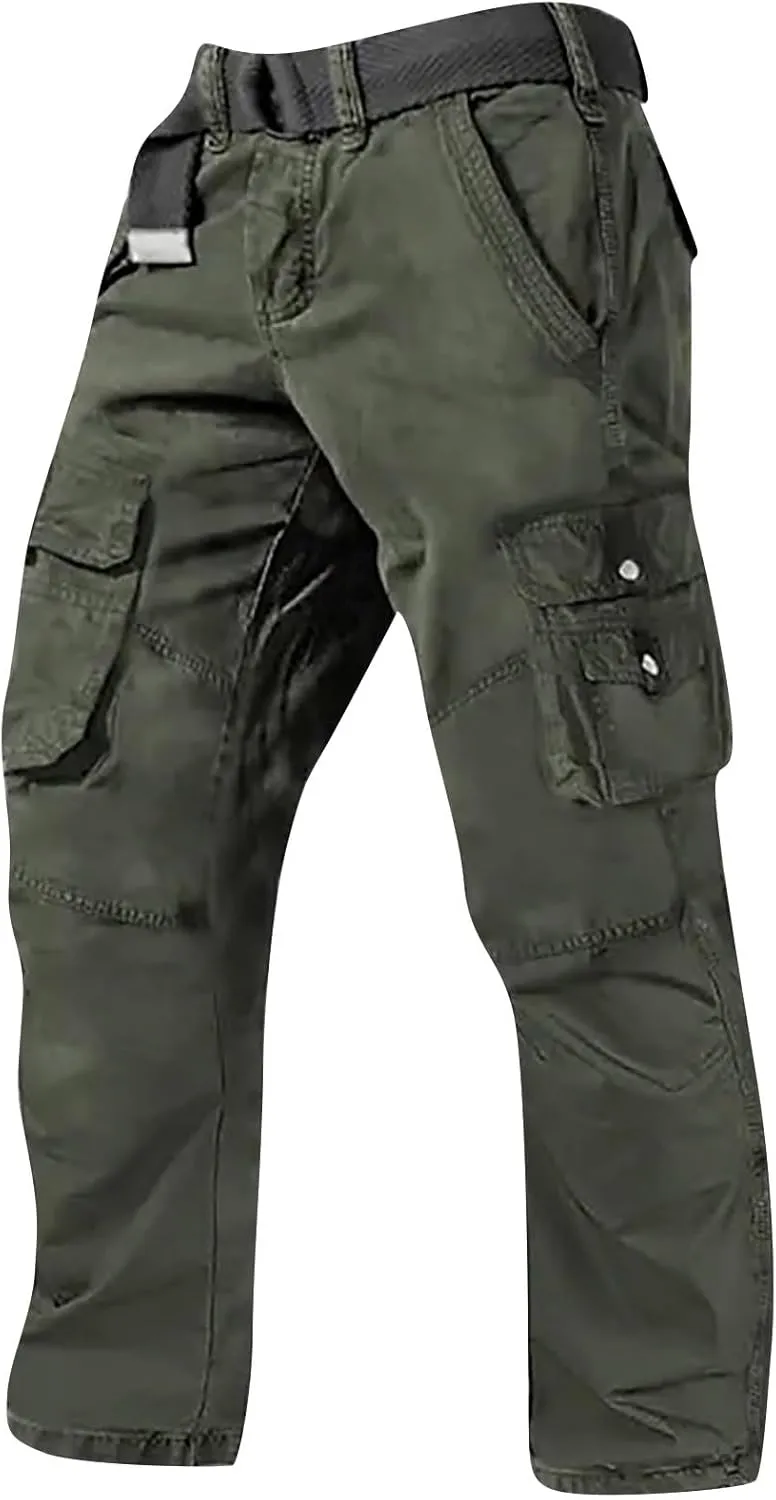 Work Cargo Pants for Men, Trendy Outdoor Summer Lightweight Fit Hiking Pants Men