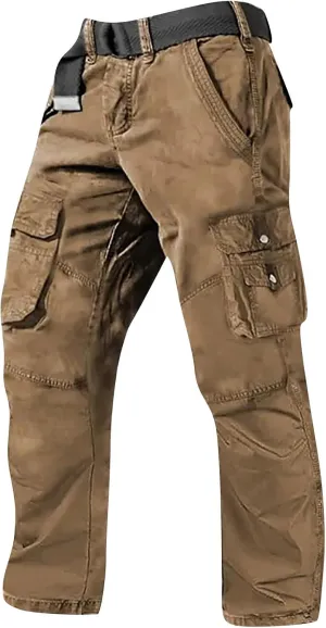 Work Cargo Pants for Men, Trendy Outdoor Summer Lightweight Fit Hiking Pants Men