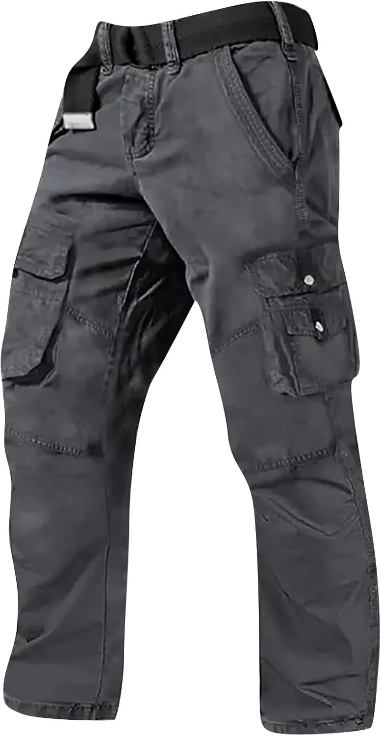 Work Cargo Pants for Men, Trendy Outdoor Summer Lightweight Fit Hiking Pants Men