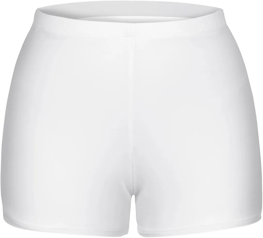 Yonique Womens Swim Shorts Solid Tankini Bottoms Swimsuit Bottoms(Available in Plus)