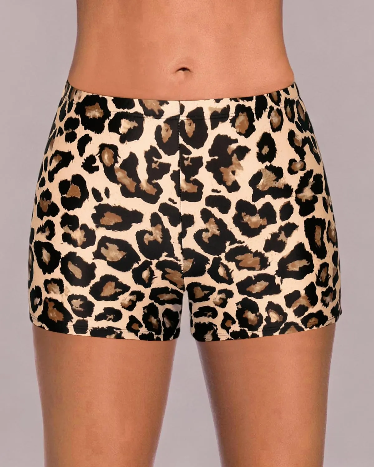 Yonique Womens Swim Shorts Solid Tankini Bottoms Swimsuit Bottoms(Available in Plus)