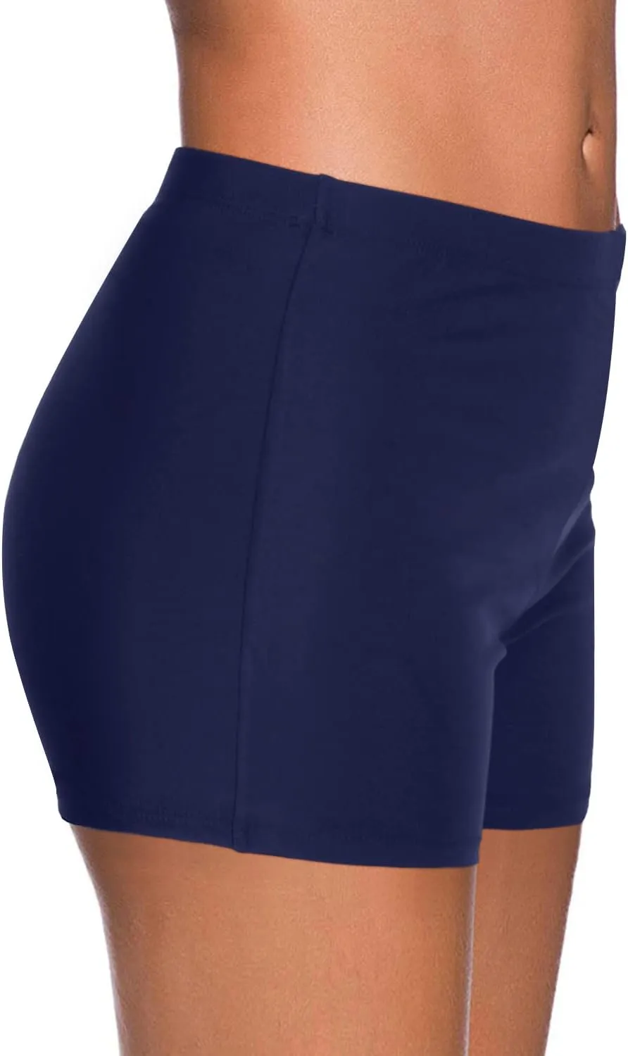 Yonique Womens Swim Shorts Solid Tankini Bottoms Swimsuit Bottoms(Available in Plus)