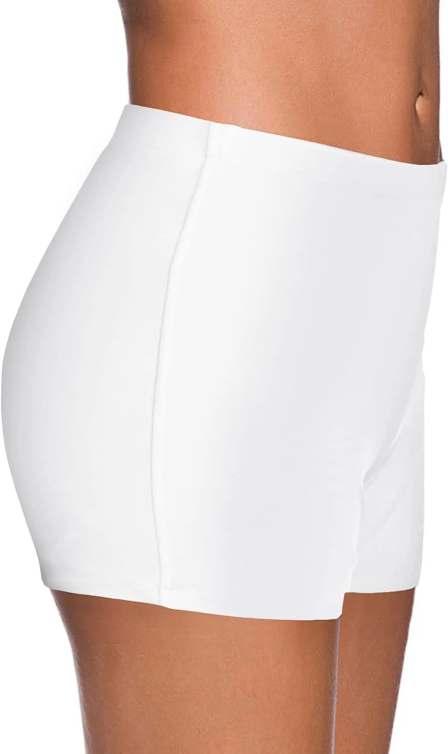 Yonique Womens Swim Shorts Solid Tankini Bottoms Swimsuit Bottoms(Available in Plus)