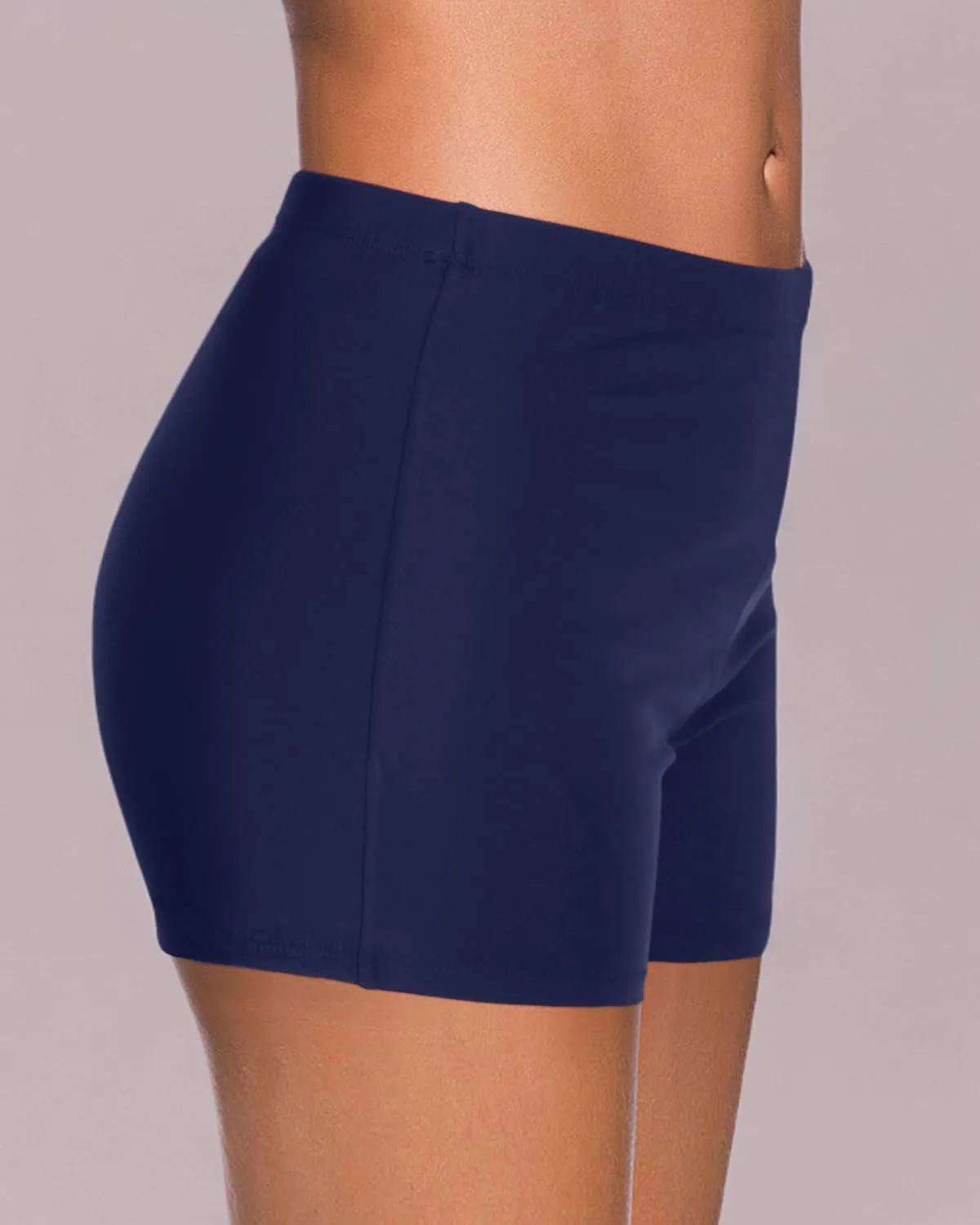 Yonique Womens Swim Shorts Solid Tankini Bottoms Swimsuit Bottoms(Available in Plus)