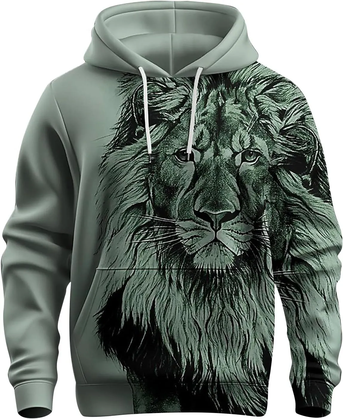Zip Up Hoodie Men Winter Vintage Long Sleeve Hoodie Half Zipper Hooded Sweatshirt Top Workwear Multi Pocket Men Men