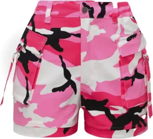 ZODLLS Women's Shorts Elastic Waist Cargo Shorts with Pockets